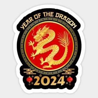 Chinese Lunar New Year 2024 - Year of the Dragon 2024 Sticker